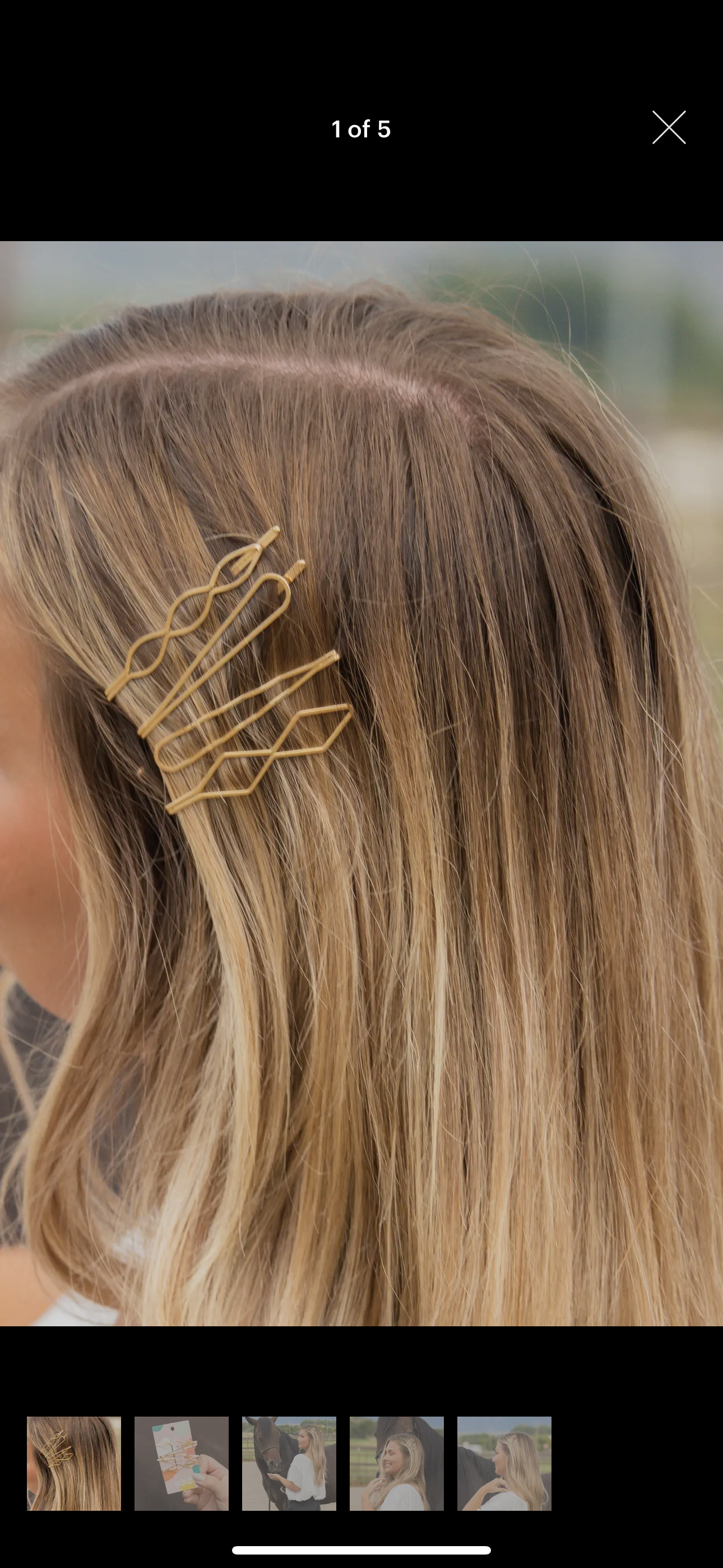 Golden Lasso Bobby Pins